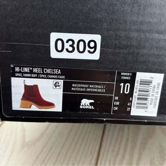 Sorel Women's Hi-Line Heel Chelsea Boots US10 Spice, Tawny Buff $190 - Picture 9 of 12